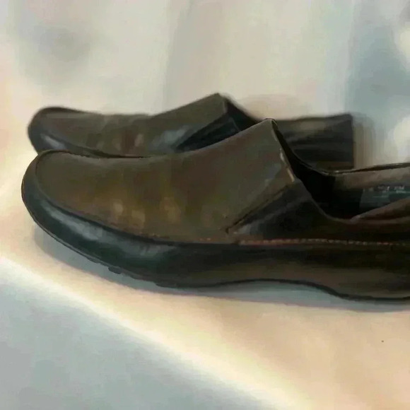 Black Leather Womens Timberland Loafers Driving Shoes 8.5 m - Picture 4 of 7